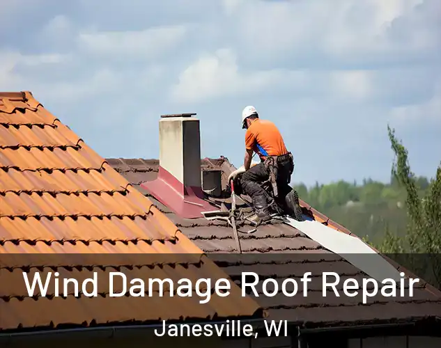  Wind Damage Roof Repair Janesville, WI